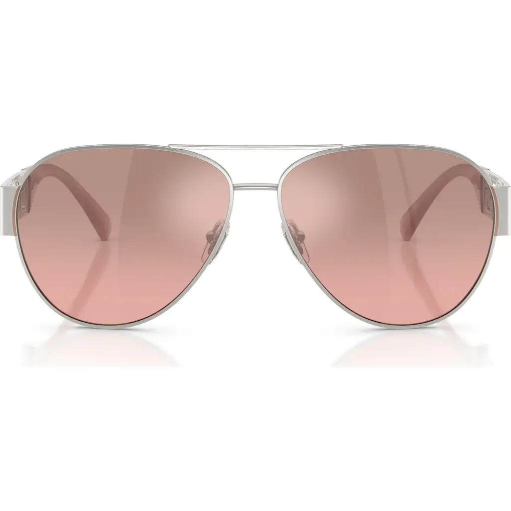 61mm Pilot Sunglasses by Versace