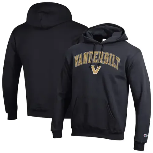 Champion Black Vanderbilt Commodores Arch Over Logo Pullover Hoodie by Champion