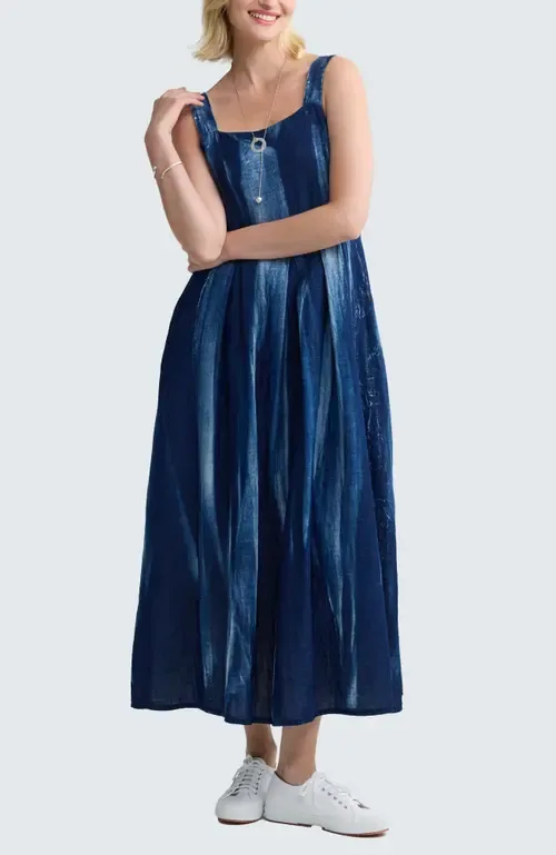 Peyton Batik-Effect Tiered Dress by LUUKAA