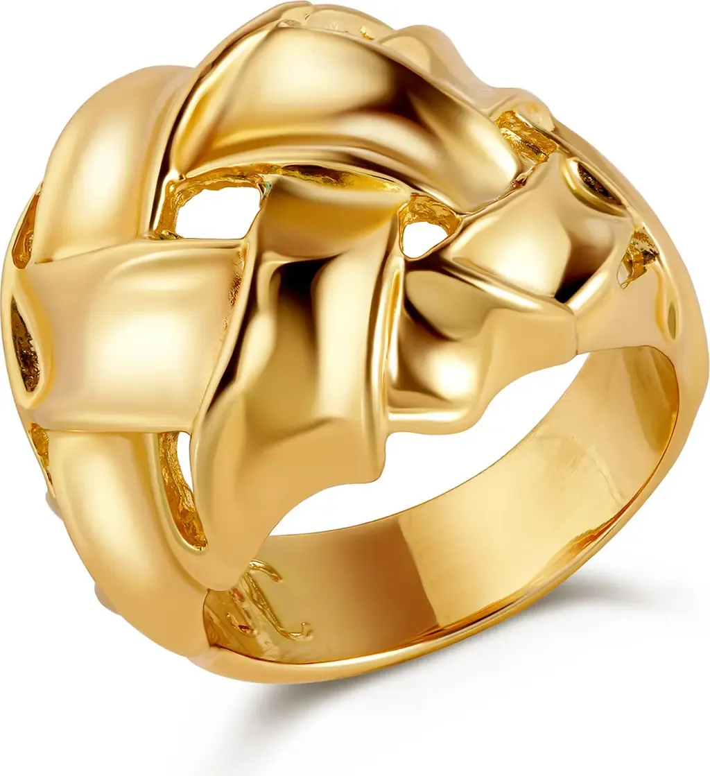 Woven Ring in 14K Gold by CHRISTINA CARUSO