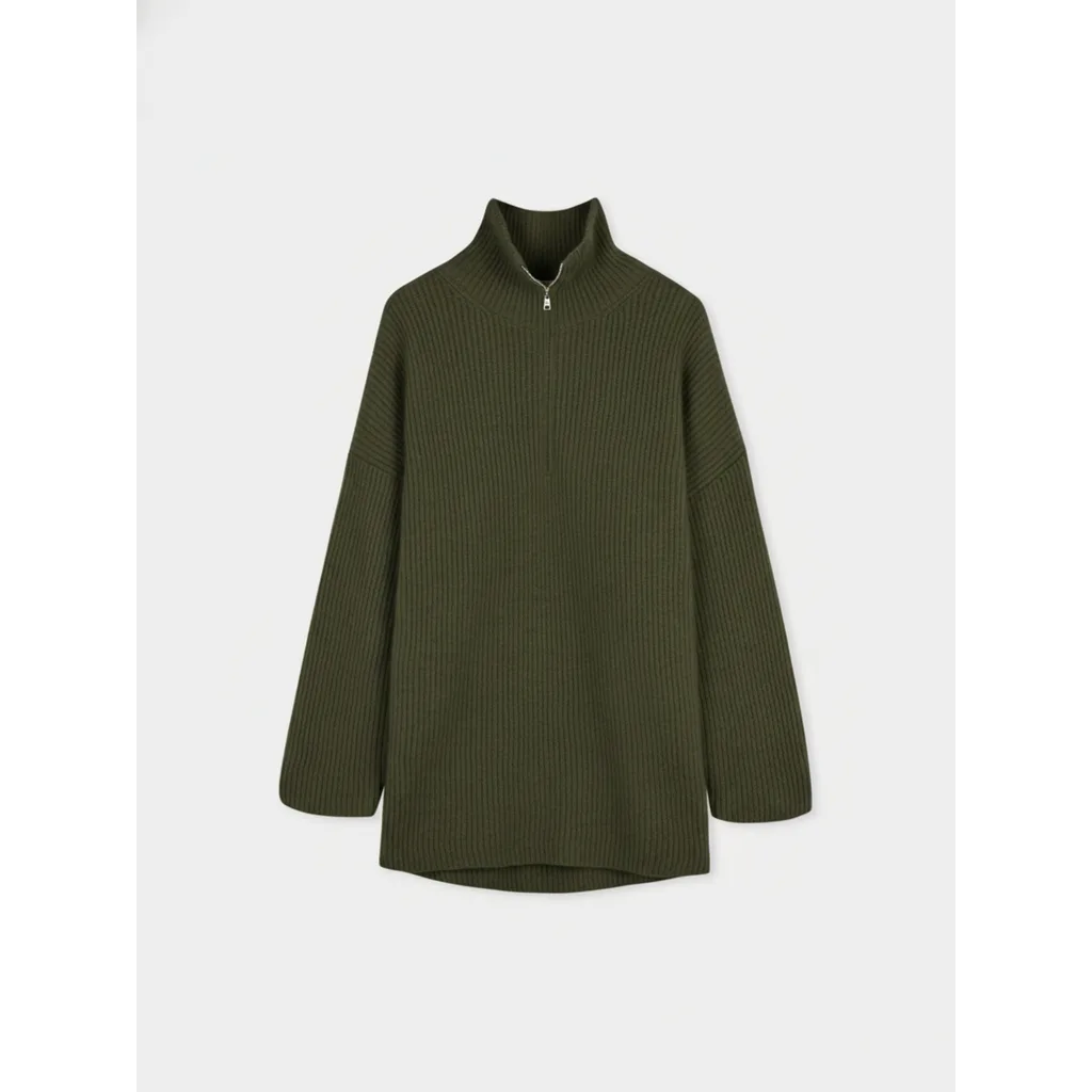 Cashmere Quarter-Zip Sweater by GOBI Mongolian Cashmere