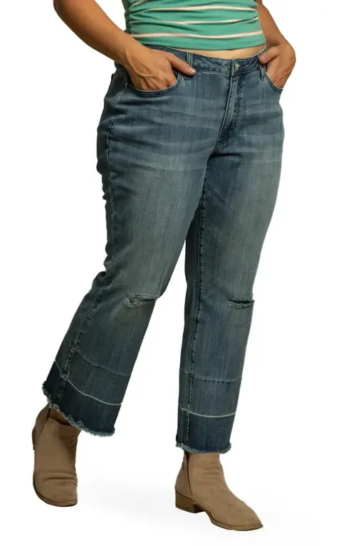 Mom High Waist Stretch Jeans by Standards & Practices