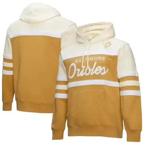 Mitchell & Ness Baltimore Orioles Head Coach Pullover Hoodie by Mitchell & Ness