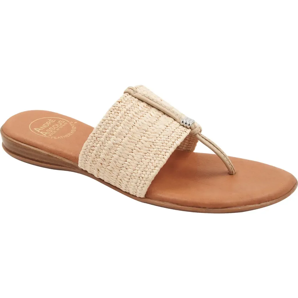 Nice Featherweight Woven Flip Flop by André Assous