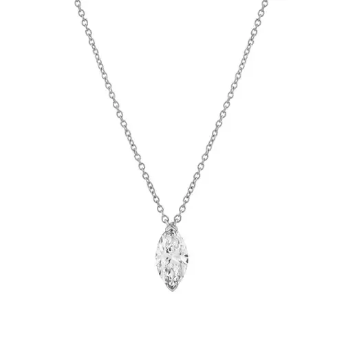 Marquise Muse 14K Gold Lab Grown Diamond Necklace - 1.50 ct