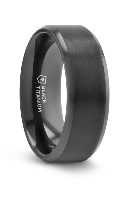 Elysian Titanium Wedding Band by Larson Jewelers