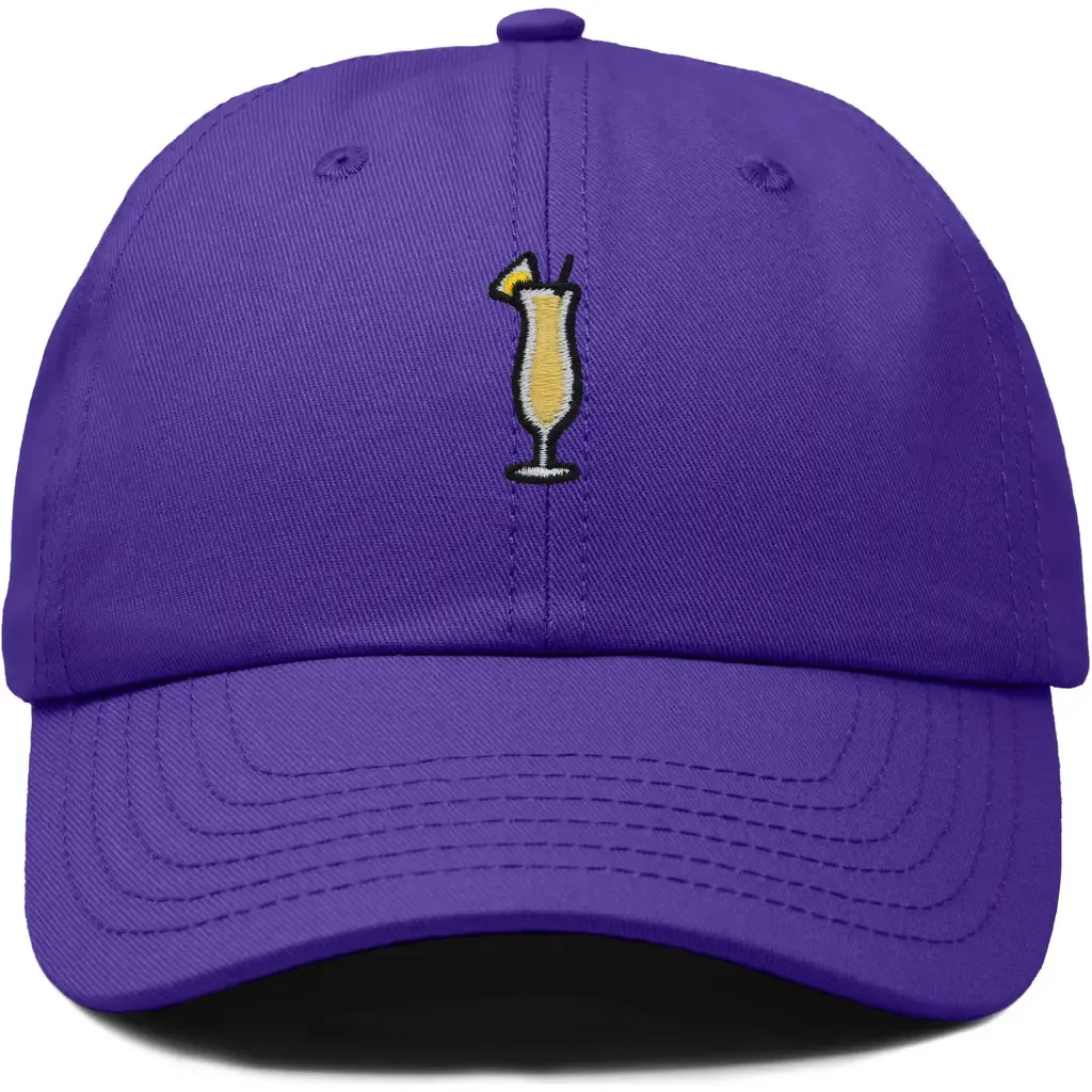 Pina Colada Embroidered Dad Cap by Dalix