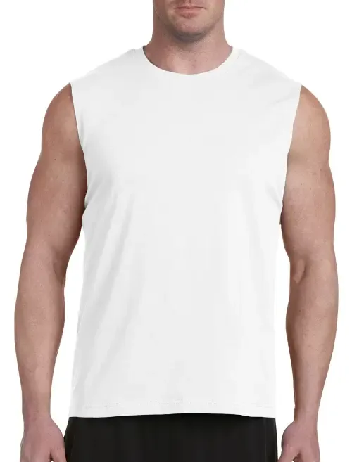Moisture-Wicking Muscle T-Shirt by Harbor Bay by DXL