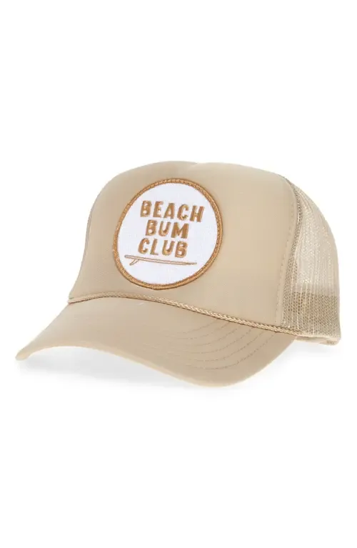 Beach Bum Club Patch Trucker Hat by Friday Feelin'