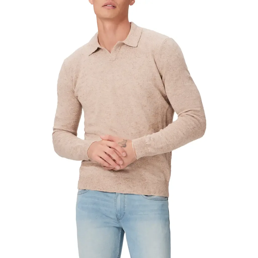 Valdez Cotton & Linen Polo Sweater by PAIGE