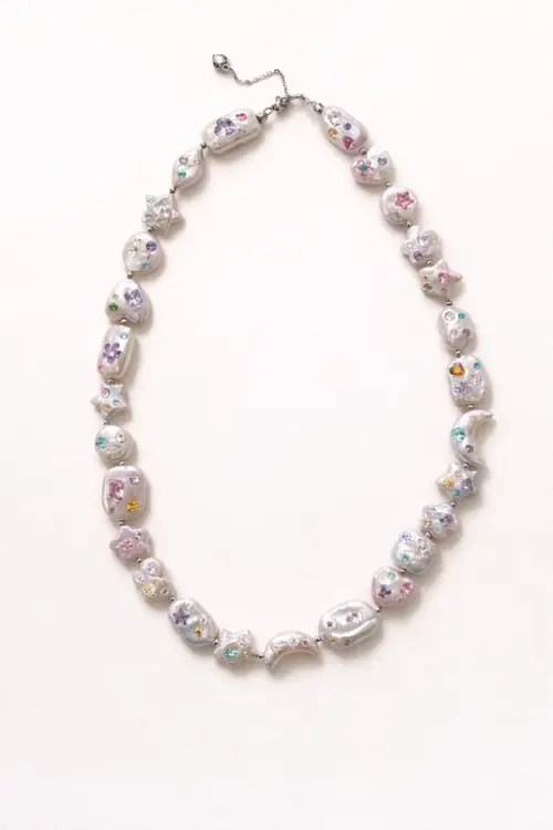 The Celestial Garden Pearl Necklace in Freshwater Pearl by Adorn by Alexandra Riley