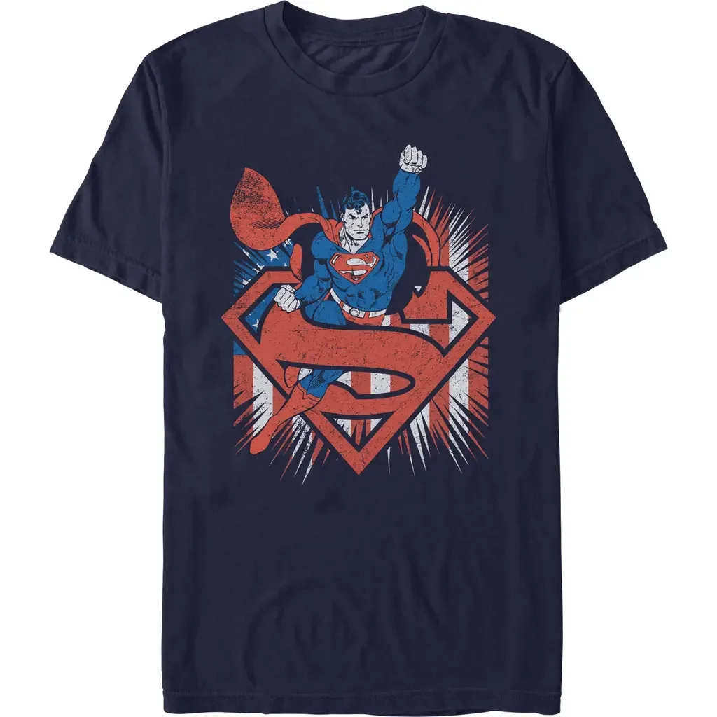 Festive Pose Short Sleeve Graphic T-Shirt by SUPERMAN
