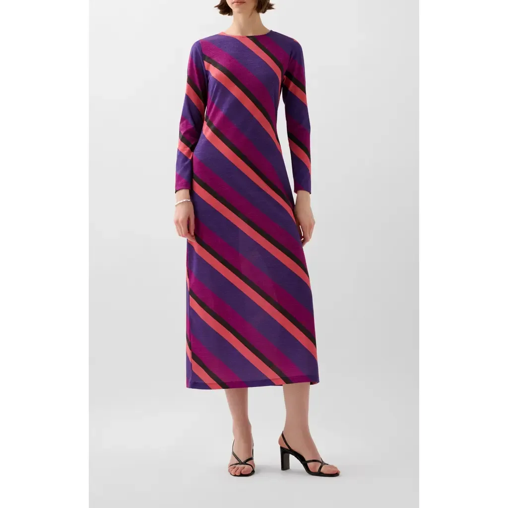 Stripes Lurex Jersey Dress by Scalpers