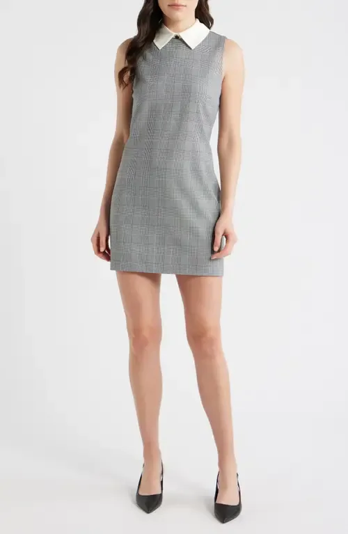Atlas Glen Plaid Contrast Collar Dress by French Connection