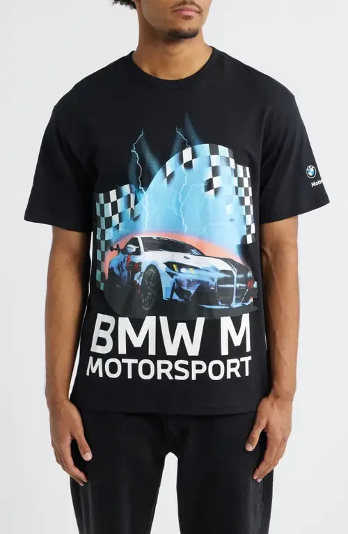 PUMA x BMW M Motorsport Cotton Graphic T-Shirt by PUMA