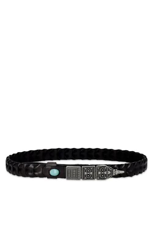 Tess Woven Leather Belt by Fortela