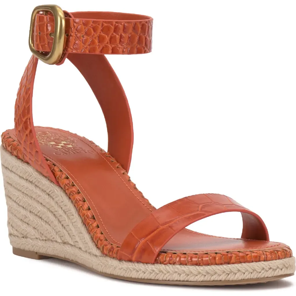 Fainel Espadrille Ankle Strap Platform Wedge Sandal by Vince Camuto