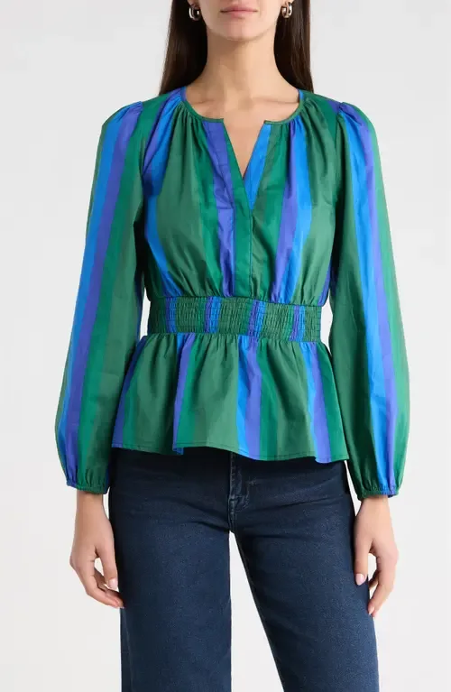 Dolary Stripe Mirana Smock Top by SUGARLIPS