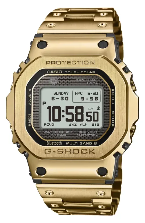 Full Metal 5000 Series Solar Digital Bluetooth Bracelet Watch, 49.3mm × 43.6mm by G-SHOCK