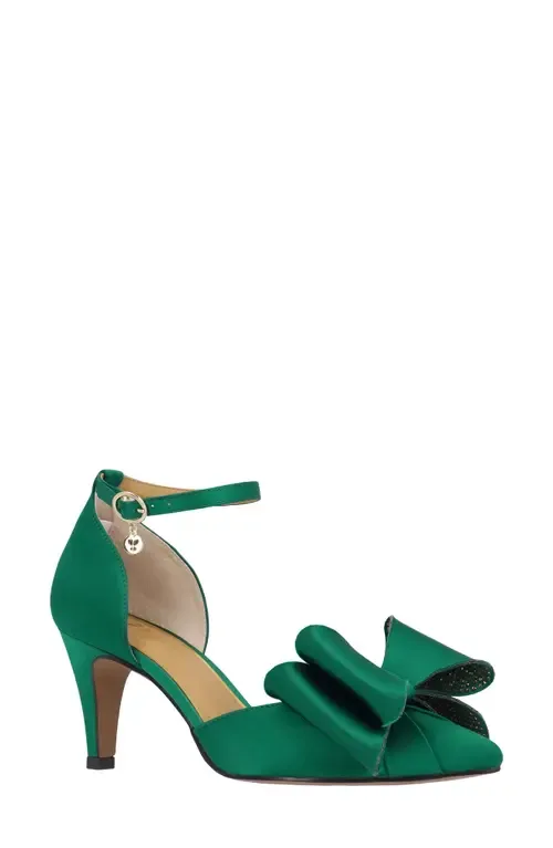 Pammie Ankle Strap Bow Pump by J. Reneé