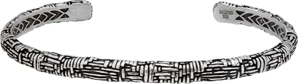 Artisan Sterling Silver Cuff Bracelet by John Varvatos