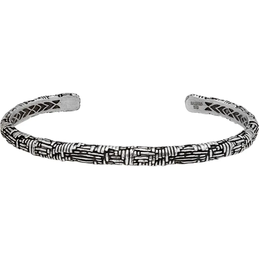 Artisan Sterling Silver Cuff Bracelet by John Varvatos