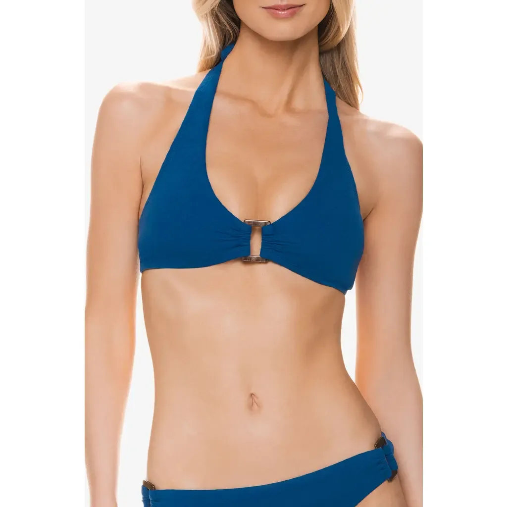 Tortoise Halter in Jacquard Textured by HELEN JON