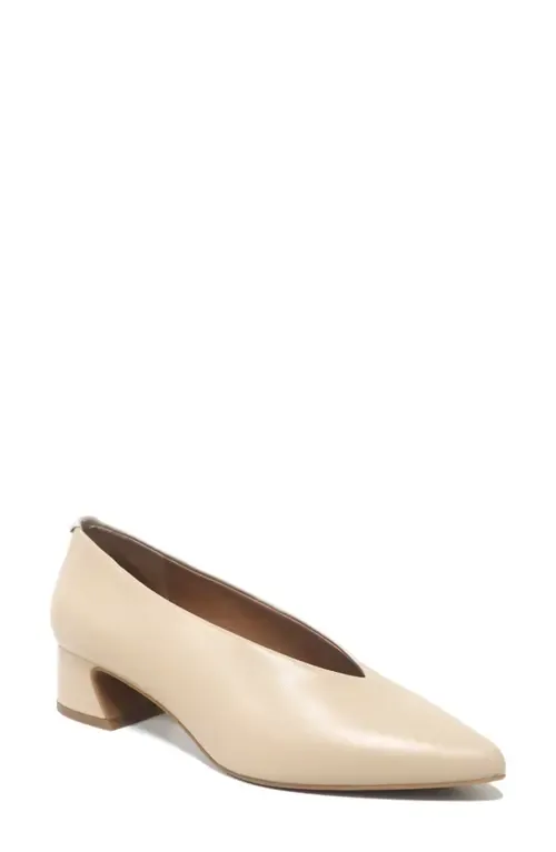 Galleria Pointed Toe Pump in Sand Leather by Gentle Souls