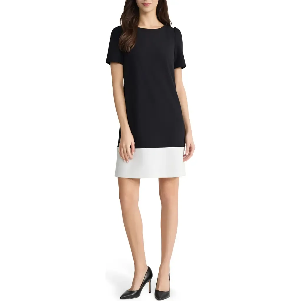 Colorblock Shift Dress by KASPER