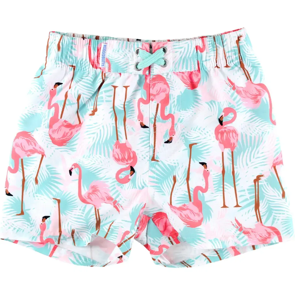 Flamingo Swim Trunks by RuggedButts