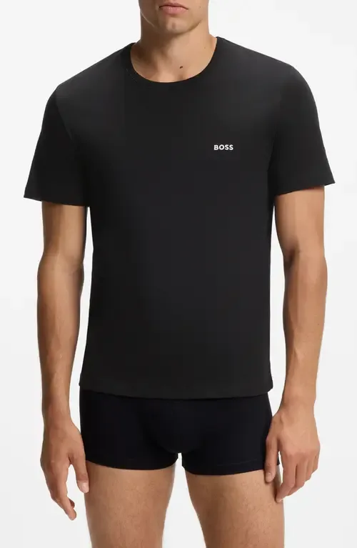 3-Pack Cotton Crewneck Undershirts by BOSS