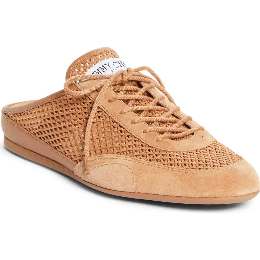 Sunny Mesh Sneaker Mule in Toffe Mix by Jimmy Choo
