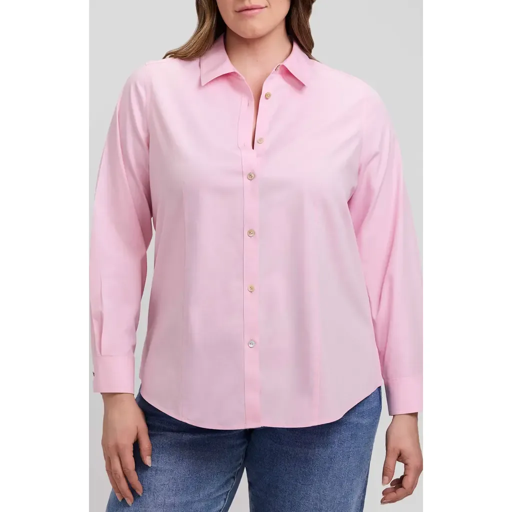 Dianna Non-Iron Button-Up Shirt by Foxcroft