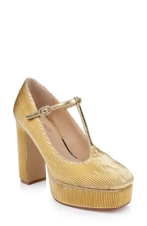 Banks T-Strap Platform Pump by BADGLEY MISCHKA