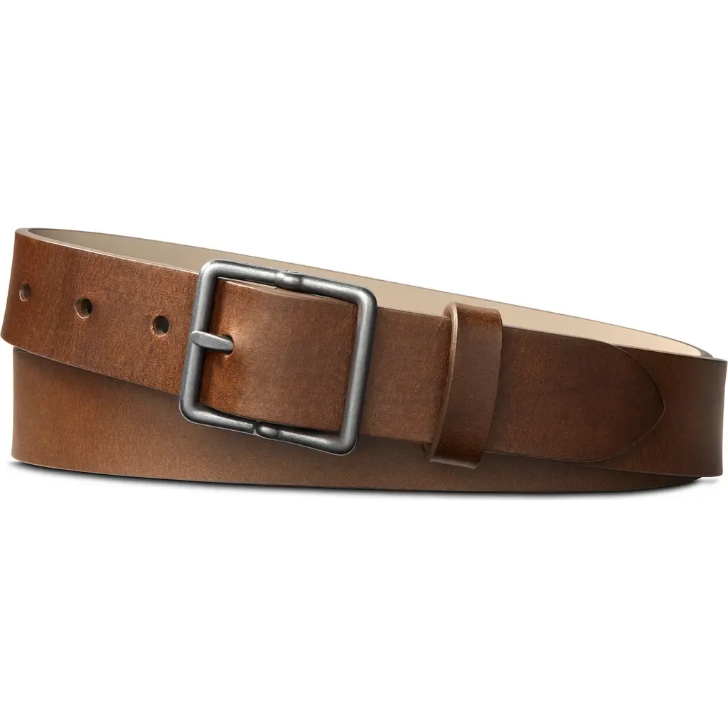 Center Bar Buckle Navigator Leather Belt