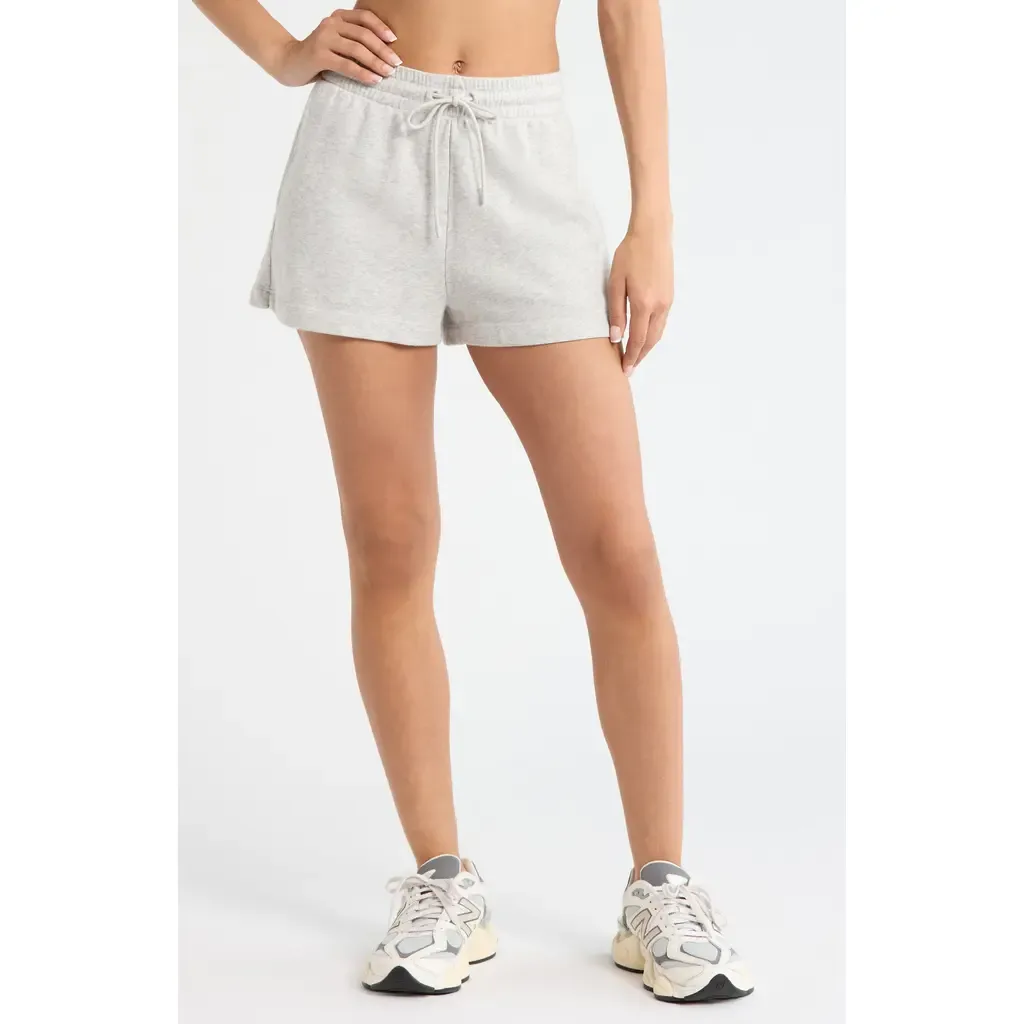 Go Easy French Terry Shorts by Zella