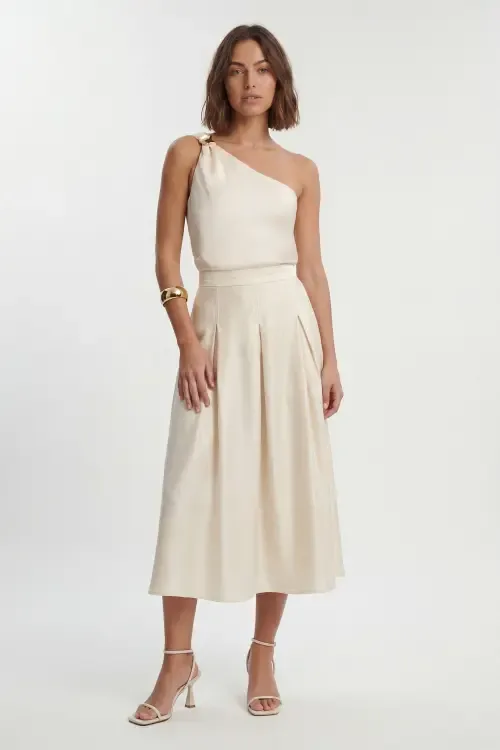 Satin One Shoulder Top by Karen Millen