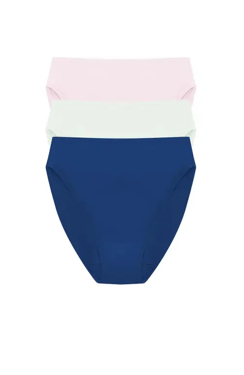 Bliss Bare Cotton High Cut Brief 3-Pack by Natori