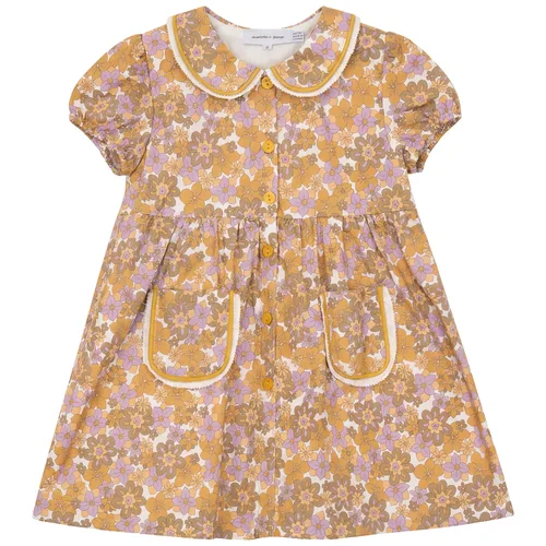 Floral Contrast Ruffle Trim Dress by Charlotte & George