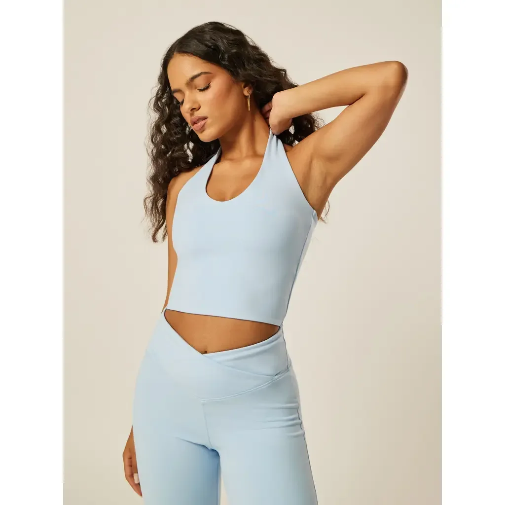 Core Halter-Neck Cropped Vest by Be Athletica