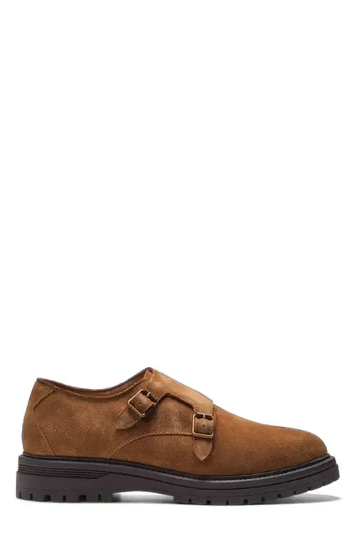 Jett Double Monk in Tobacco Suede by A. Veer