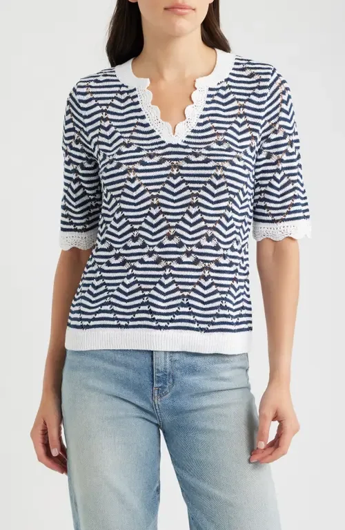 Coastline Open Stitch Sweater by NIC+ZOE