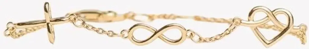 Faith, Hope, Love Bracelet in Sterling Silver