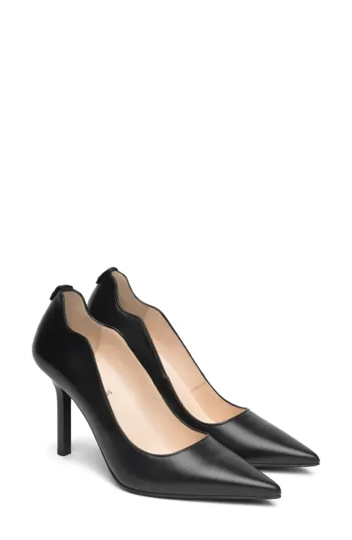 Scallop Pointed Toe Pump by NeroGiardini