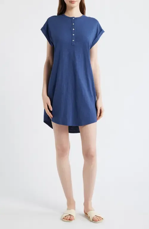 Placket Cap Sleeve Dress by Bella Dahl