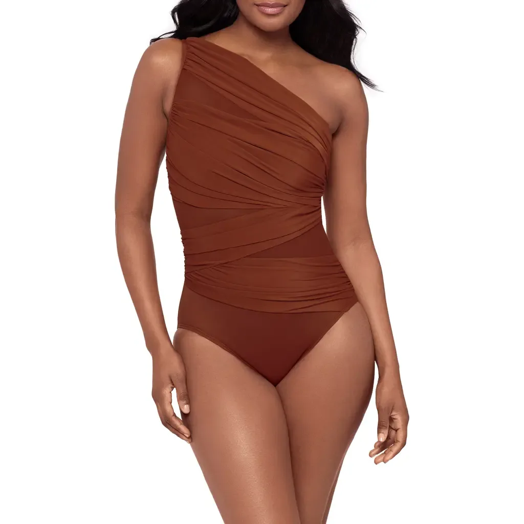 Jena One-Shoulder One-Piece Swimsuit by Miraclesuit®