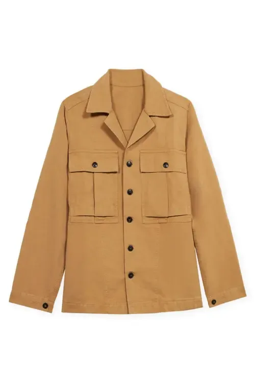 Solomons Canvas Cotton Overshirt by Fortela