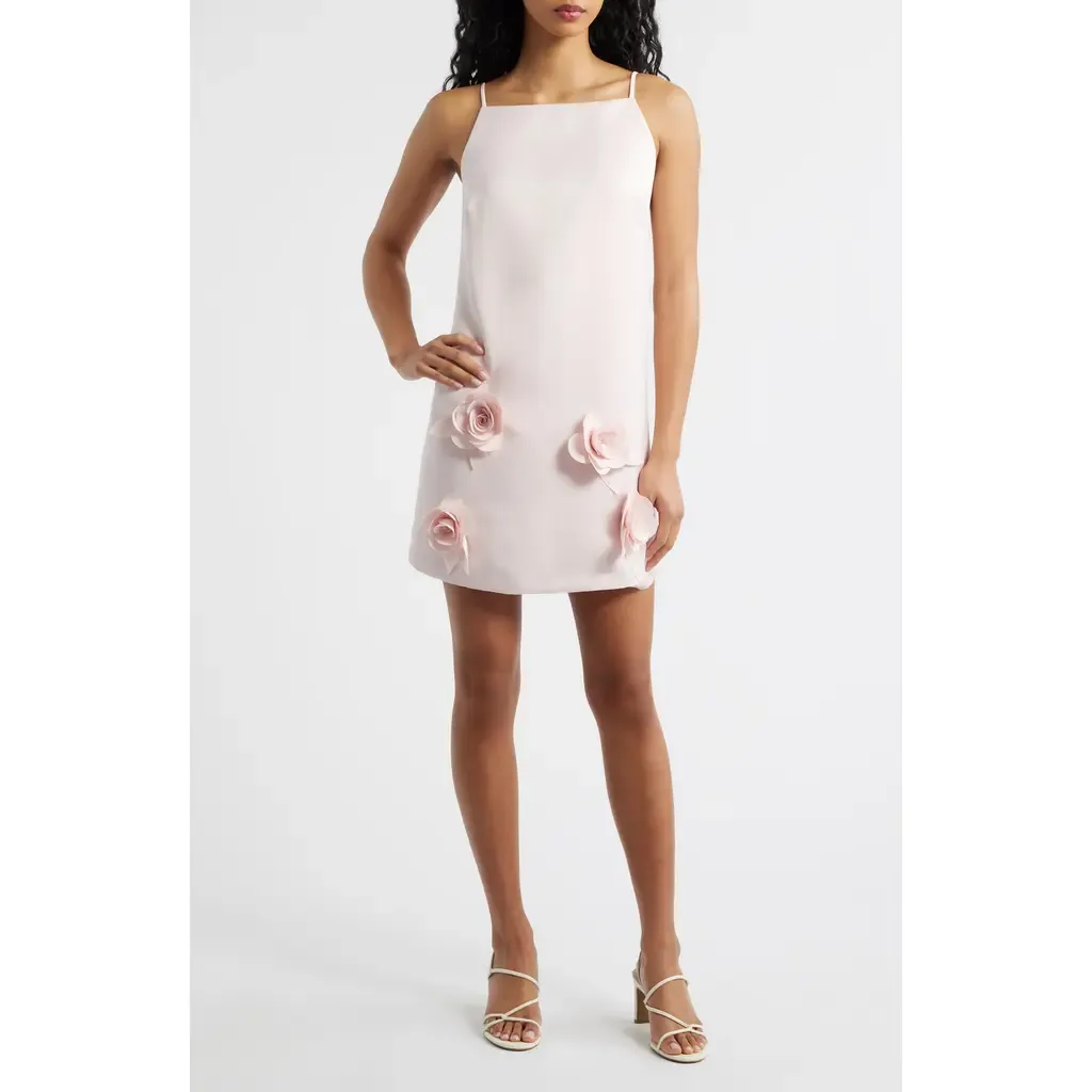 Dakota Floral Appliqué Cocktail Dress by Lucy Paris