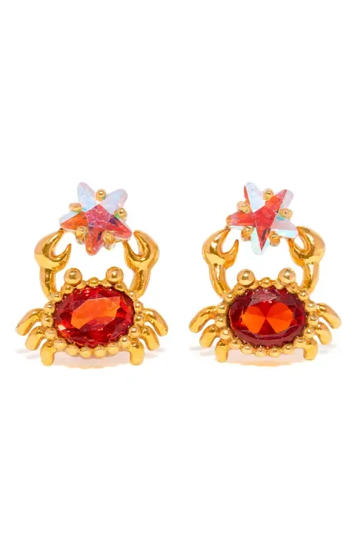 Crab Star Stud Earrings by Girls Crew