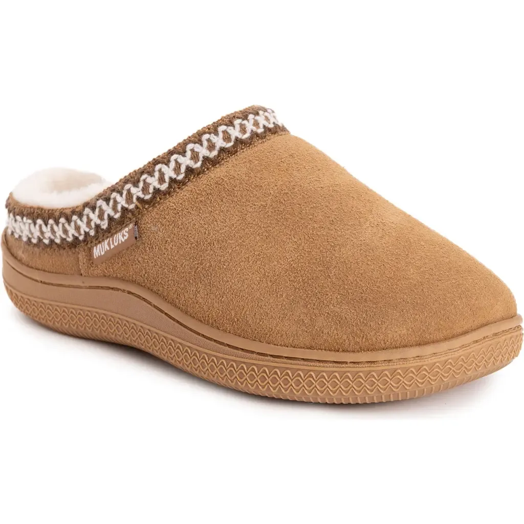 Jordi Genuine Suede Clog Slipper by MUK LUKS